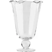 Decotique Karla -vaasi, aaltoileva reuna, 26 cm, kirkas
