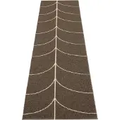 Pappelina Kudottu Matto Leif Dark Brown 70x270 cm