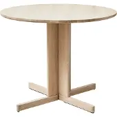Form & Refine Trefoil ruokapöytä Ø90 cm Valkoinen tammi