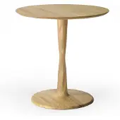 Ethnicraft Torsion Pöytä Ø70x69 Cm - Ruokapöydät & Baaripöydät Tammi - 50035
