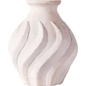 Dusty Deco Swirl Vaasi Suuri - Maljakot Keramiikka Valkoinen - DD40000057