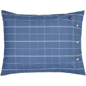 Lexington Checked Cotton Poplin Pillowcase - Blue - 50X60
