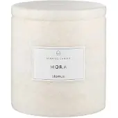 Blomus Scented Travertine Candle - 11 Cm, Ø 10 Cm - Frabli - Moonbeam - Beige - L 100CM