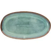 Madam Stoltz Oval Tarjoiluastia 36 Cm - Tarjoiluvadit Kivitavara Vihreä - ATPX-OP-GR002