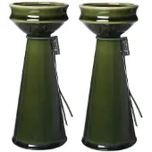 ERNST Bulb Vase H20 Cm 2-pack - Maljakot Kivitavara Vihreä - 2X398457