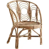 Madam Stoltz Round Bamboo Tuoli - Nojatuolit Bambu Natural - 31456