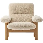 Audo Copenhagen Brasilia Nojatuoli Natural Oak / - Nojatuolit Lampaantalja Sheepskin Nature - 71020-005429