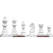 Sunrise Chess & Games Staunton 6 shakkinappulaa, muovia (kuningas 95 mm) - Lumikki