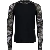 Mons Royale Temple Merino Long Sleeve Kerrastopaita rock camo / black Koko XXL