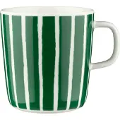 Marimekko Piccolo-muki 4 dl, valkoinen/vihreä