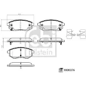 FEBI BILSTEIN Jarrupalasarja (4kpl), levyjarru 1000376