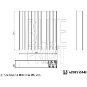 Blue Print Suodatin, sisäilma ADBP250148