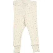 Green Cotton Spring Deco Leggings Baby - Cream - 74