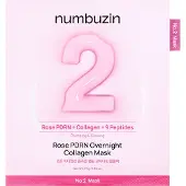 Numbuzin No.2 Rose PDRN Overnight Collagen Mask - 4 kappaletta