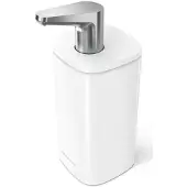 Simplehuman 295 ml saippua-annostelija, valkoinen teräs