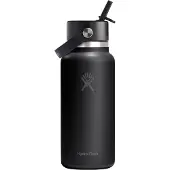Hydroflask Wide Flex Straw Cap 946ml Black Pullot 0.946 L