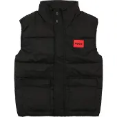 Hugo Kids Puffer Jacket Sleeveless - Black - 174