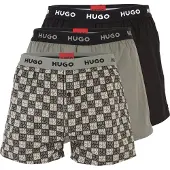 HUGO Bokserishortsit ecru / khaki / musta