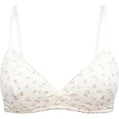 Lindex Bra Soft Top Pointelle Cotton - Cream - S