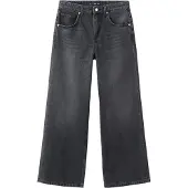 Mango Mid-Rise Straight Jeans - Grey - 44