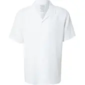 Calvin Klein Ss Camp Collar Solid Linen Class - White - XS