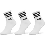 Adidas Sukat '3-Stripes Crew 3 Pairs' musta / valkoinen