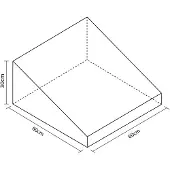 Softee Ramp Small 60x60x30cm Pehmustettu Hahmo