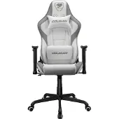 Cougar CGR-ELI-WHB, Yleispelituoli, 120 kg, pehmustettu istuin, Pehmustettu selkänoja, Musta, Terästä