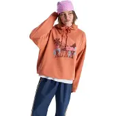 Roxy Lineup Oversized Hoodie - Orange - L