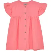 Huttelihut Dress Ss Muslin - Pink - 110