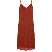 Vero Moda Cocktailmekko 'VMCara' ruosteenruskea / pronssi