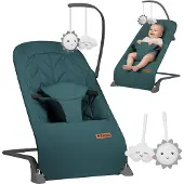 Tulano Moon 10 green vauvan sitter ja keinutuoli – luonnollinen keinunta, skandinaavinen muotoilu