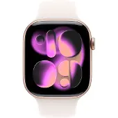 Apple Watch 46 mm punanhäivän värinen urheiluranneke, S/M
