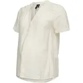 Vero moda Maternity Vmmjosie Ss Emb Top Wvn - Cream - S
