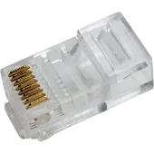 Logilink RJ45, RJ45, Läpinäkyvä, Kulta, RoHS, 100 kpl (MP0020)