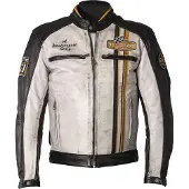 Helstons Indy Nahkatakki Musta/Valkoinen/Keltainen Miehet, size 2XL