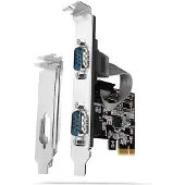 Axagon PCIe-lisäkortti, 2x sarjaportti (RS-232/DB9 uros)