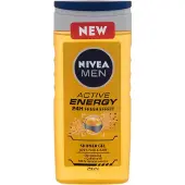 Nivea Men Active Energy miesten suihkugeeli 250 ml