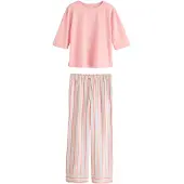 Next Pyjama opaali / vaalea pinkki / valkoinen
