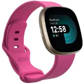 CaseOnline Sport Rannekoru Fitbit Versa 4 - Vaaleanpunainen
