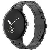 CaseOnline Rannekoru ruostumatonta terästä Google Pixel Watch - Musta