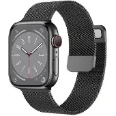 CaseOnline Milanese Rannekoru Apple Watch 8 (41mm) - Musta