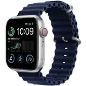 CaseOnline RIB Urheiluranneke Apple Watch SE 2022 (44mm) - Tummansininen