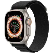 CaseOnline Artic Elastinen nailon ranneke Apple Watch Ultra (49mm) - Musta