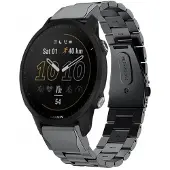 CaseOnline Rannekoru ruostumatonta terästä Garmin Forerunner 955 - musta
