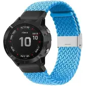 CaseOnline Punottu elastinen rannekoru Garmin Fenix 6X - skyblue