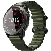 CaseOnline Ocean urheiluranneke Garmin Fenix 7X - Army
