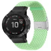 CaseOnline Punottu elastinen rannekoru Garmin Fenix 6X - pistachio