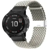 CaseOnline Punottu elastinen rannekoru Garmin Fenix 6X - stone