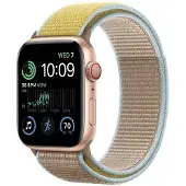 CaseOnline Nailon Rannekoru Apple Watch SE 2022 (44mm) - Camel